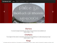 Tablet Screenshot of mannionclan.org